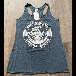 Lift Más Deep Squats Double Shots Racerback Tank